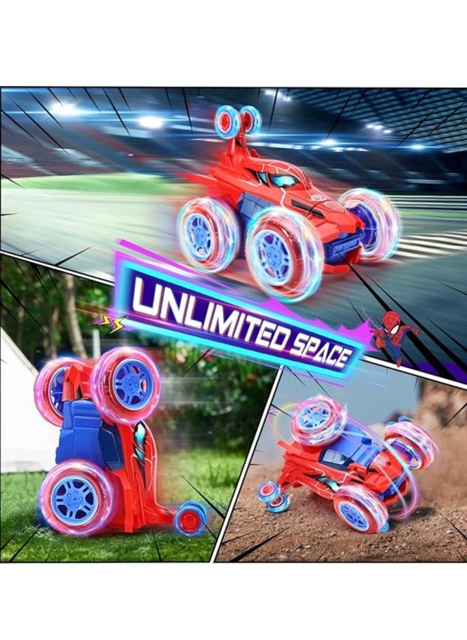 RAKAY Remote Control Car, RC Cars for Boy 360°Stunt Rotation 4WD Remote Cars for Kids 3-6  Toy with Lights,2.4GHz Electric Toy Car  - Image 4