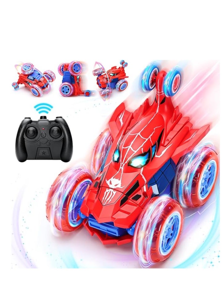 RAKAY Remote Control Car, RC Cars for Boy 360°Stunt Rotation 4WD Remote Cars for Kids 3-6  Toy with Lights,2.4GHz Electric Toy Car  - Image 1