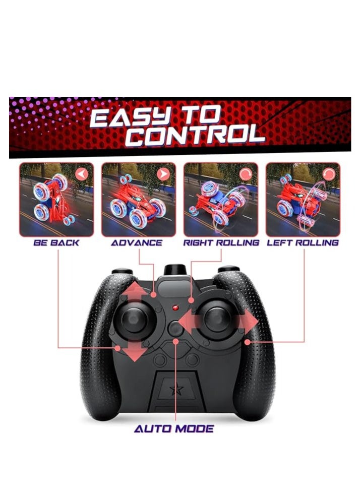 RAKAY Remote Control Car, RC Cars for Boy 360°Stunt Rotation 4WD Remote Cars for Kids 3-6  Toy with Lights,2.4GHz Electric Toy Car  - Image 3