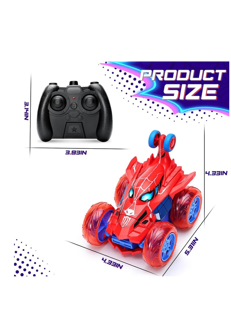 RAKAY Remote Control Car, RC Cars for Boy 360°Stunt Rotation 4WD Remote Cars for Kids 3-6  Toy with Lights,2.4GHz Electric Toy Car  - Image 2