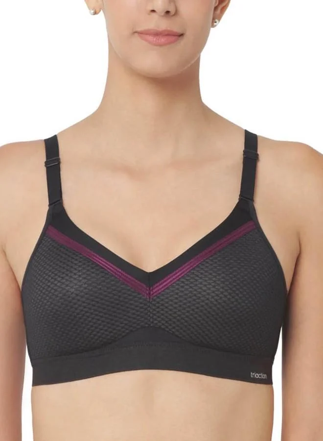 ترايامف Triumph International Women's Synthetic Wire Free Non-Wired Seamless Bra (110I560_Black_38d)