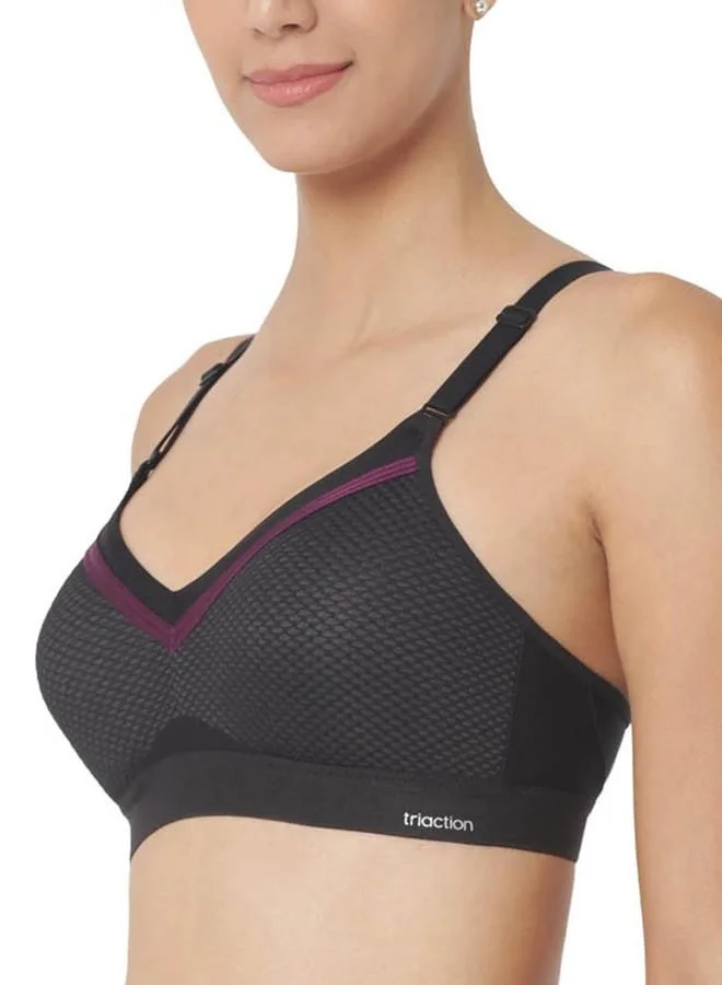ترايامف Triumph International Women's Synthetic Wire Free Non-Wired Seamless Bra (110I560_Black_38d)