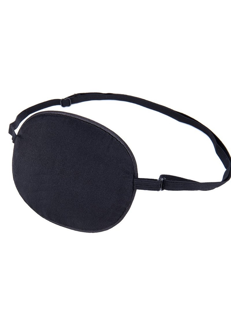 SYOSI Eye Patch Single Eye Mask, Adjustable Eye Patches Adults/Kids Soft and Comfortable Eyepatch with Elastic Belt for Treat Amblyopia Lazy Eye Strabismus For Training, Size About 9x7cm - Image 1