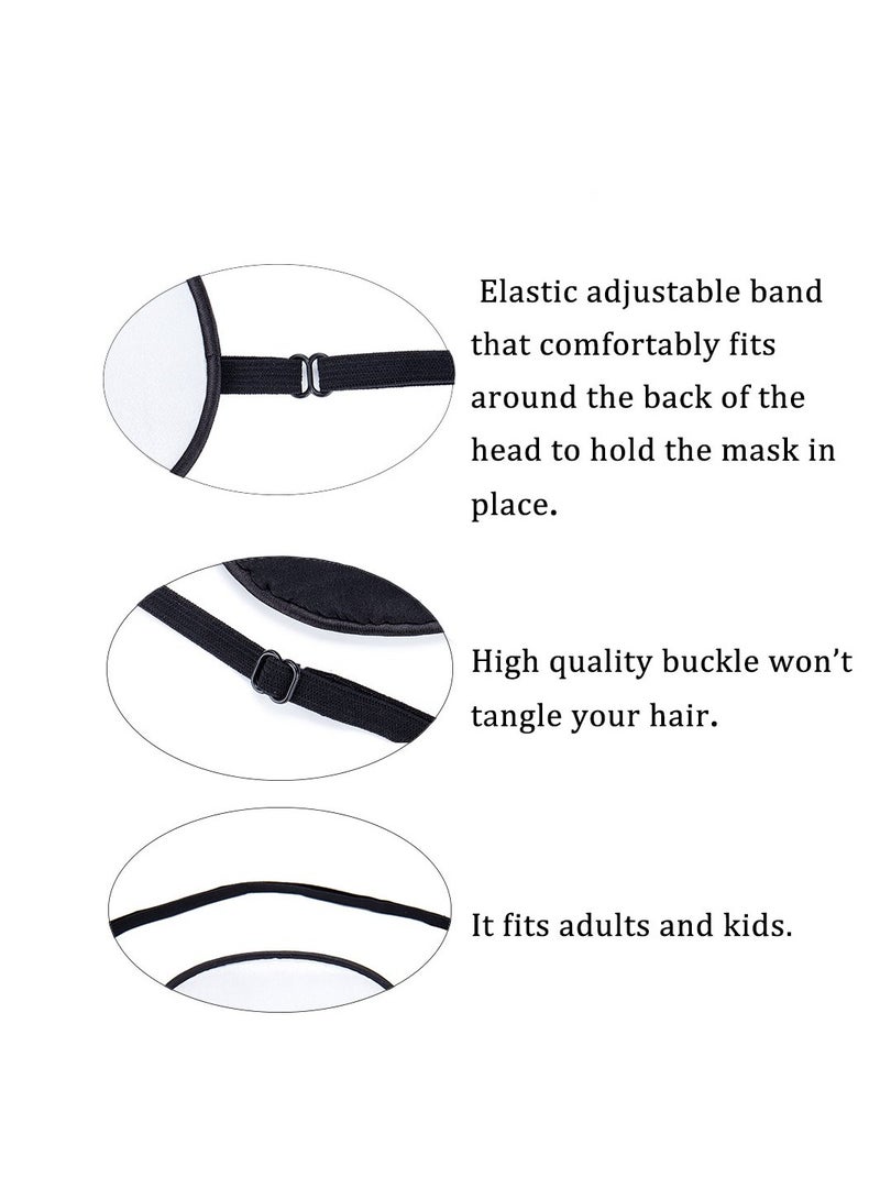 SYOSI Eye Patch Single Eye Mask, Adjustable Eye Patches Adults/Kids Soft and Comfortable Eyepatch with Elastic Belt for Treat Amblyopia Lazy Eye Strabismus For Training, Size About 9x7cm - Image 5