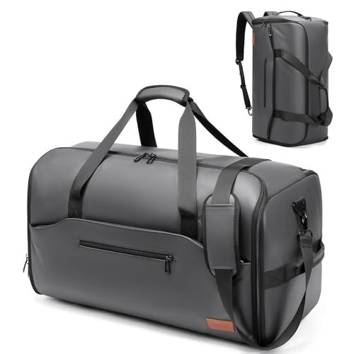 Moulyan Garment Bags for Travel,45L Carry on Convertible Garment Duffle bag for Men Women - 3 in 1 Hanging Suit Travel Bag with Shoulder Strap - Image 1