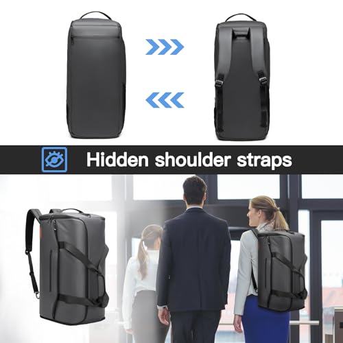 Moulyan Garment Bags for Travel,45L Carry on Convertible Garment Duffle bag for Men Women - 3 in 1 Hanging Suit Travel Bag with Shoulder Strap - Image 5
