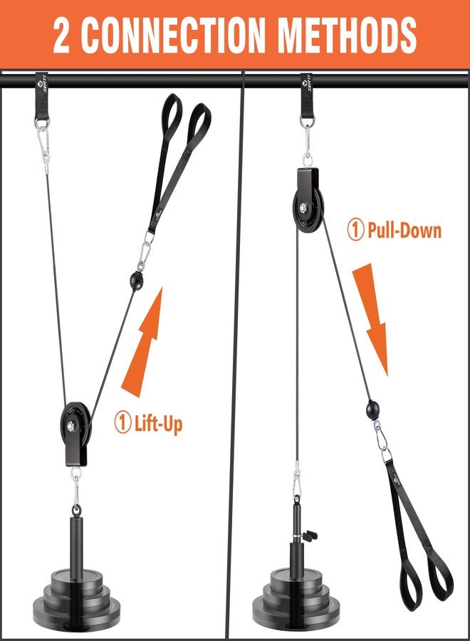 SERTT Cable Pulley System Gym，Used for Tricep Pull Down, Bicep Curl, Shoulder, Back, Forearm Home Gym Training - Image 3