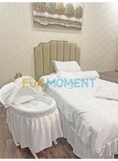 لحظة مرح طقم مفرش نفاس مع سرير البيبي سلة موسى شامل القاعده - مقاس 1.4×2م  - Image 1