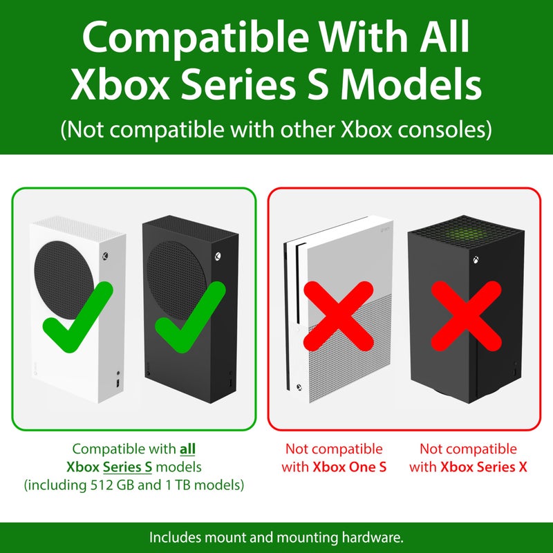 TotalMount â€“ Wall Mount for Xbox Series S â€“ Holds Xbox Series S on a Wall by Your TV (White Mount) - Image 5