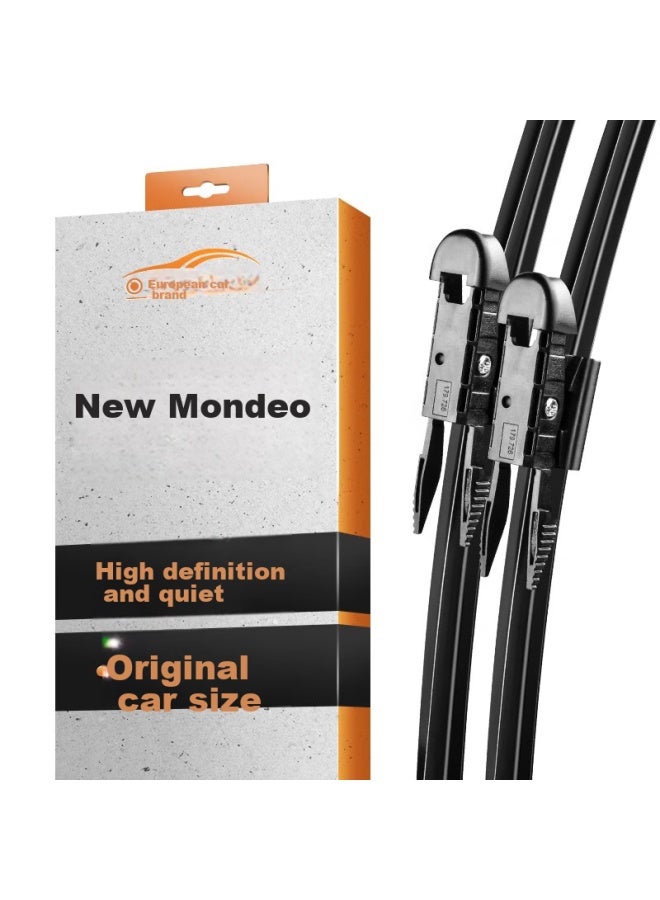 Ou Ji Ouji Boneless Wiper Blade/windshield Wiper For Ford New Mondeo [2013- Models], Original Size, A-grade Rubber Strip - Image 1