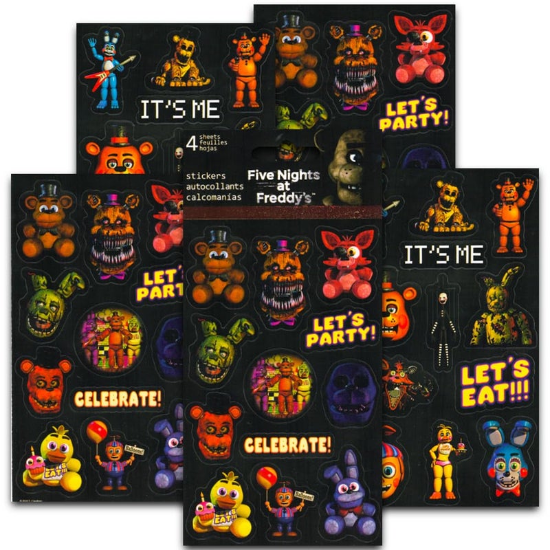 Five Nights at Freddy's Five Nihts at Freddy's - Standard Stickers - 4 Sheet Standard Stickers - 4 Sheet - Image 1