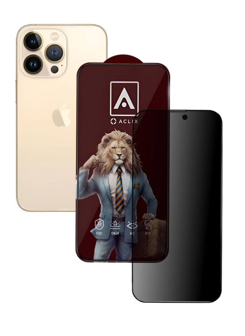 ACLIX Antistatic ESD Dustproof Premium Quality High Definition Tempered Glass Screen Protector Designed For  iPhone 13 Pro Max - Image 1