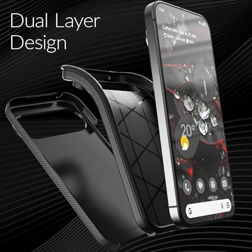 Crave Dual Guard for Google Pixel 9 Case and Pixel 9 Pro Case, Shockproof Protection Dual Layer Case for Google Pixel 9 and Pixel 9 Pro - Black - Image 4