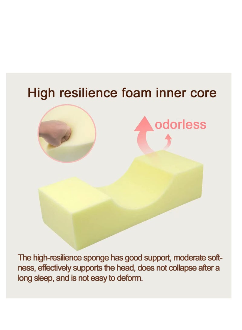 Luxurious Velvet Eyelash Pillow, U-Shaped Memory Foam Neck Support for Lash Extensions and Beauty Salons, Perfect Cervical Protection - Image 3