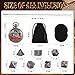 Kabinka DD Dice Set with Pocket Watch Shell 7Pcs Polyhedral Dice Set DND Dice with Necklace Perfect for Dungeons and Dragons Dice RPG Role Playing Dice Accessory DM Ancient Silver - Image 4