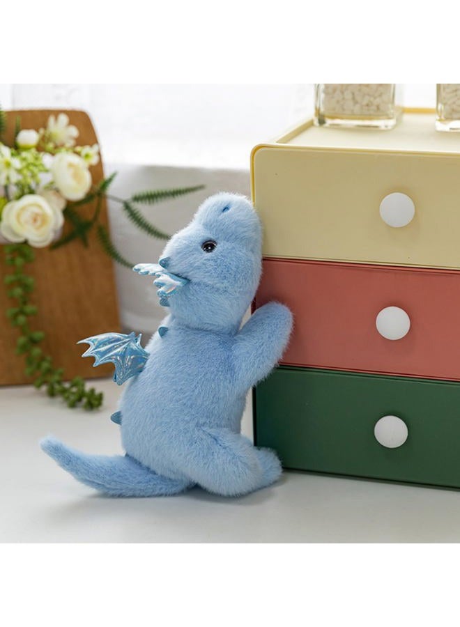 PEACH CAT Dragon Plush Cute Dragon Stuffed Animal Small Plushies Toys Gifts for Kids Blue - Image 3