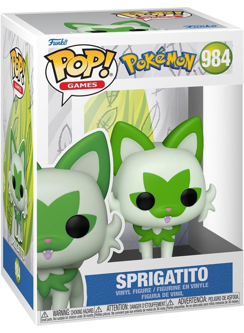 Funko Pop! Games: Pokemon - Sprigatito - Collectable Vinyl Figure - Gift Idea -Toys for Kids & Adults - Video Games Fans - Model Figure for Collectors and Display - Image 1