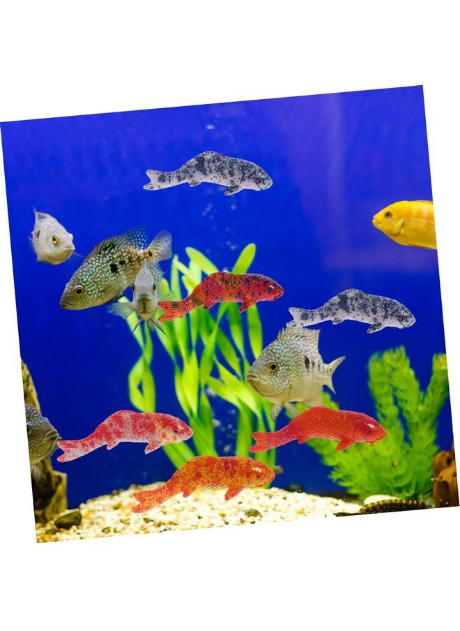 Beaupretty Beaupretty 5Pcs Mini Ornament Artificial Small Fish Five Colors Animal Goldfish Household Fish Tank Decor Fish Tank koi carp Ceramics Fairy Garden Decorate Fake Fish Small Aquarium  - Image 2
