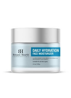 Botanic Hearth Daily Hydration Moisturizer For Face With Hyaluronic Acid & Green Tea Extract - 100G | Moisturizer For Dry Skin | Face Cream For Women & Men | For All Skin Types  - Image 1