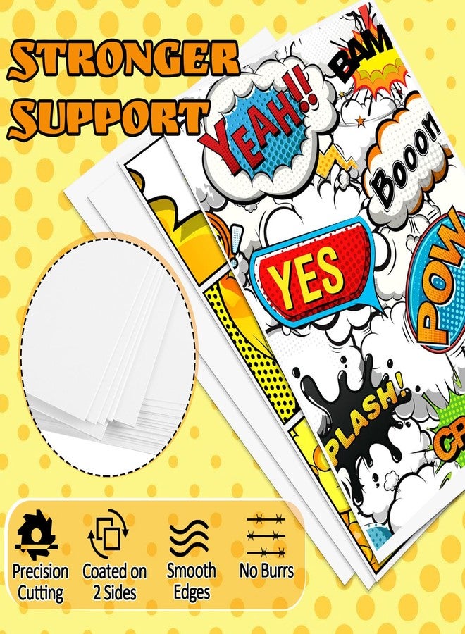 LOTMER 200ct Comic Book Boards, 27PT Extra Thick Acid-Free Backing Board Current Size Comic Book Boards Durable and Coated Precision Cut Boards for Regular Comics Archival - Image 3