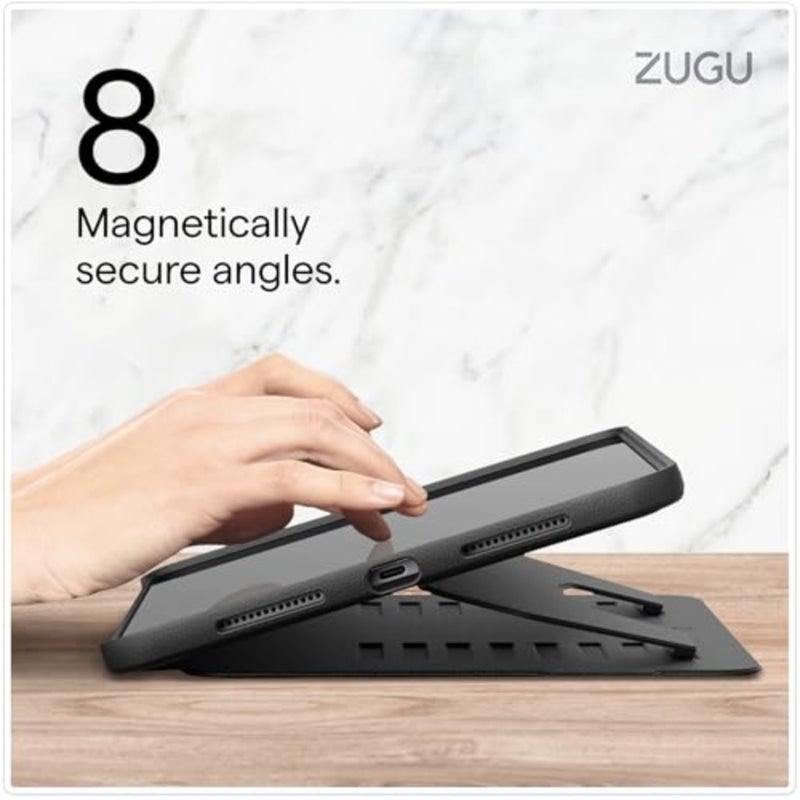 حافظة حماية رفيعة للغاية لجهاز iPad 11 بوصة الجيل الحادي عشر، 2025 10.9 بوصة (الجيل العاشر، 2022): بولي كربونات، أسود، شحن لاسلكي للقلم الرصاص، حامل مغناطيسي ذو 8 زوايا، نوم/تنبيه تلقائي - Image 4