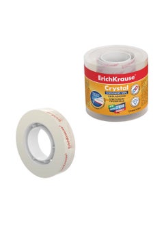 ErichKrause Pack of 4 Stationery tape Crystal, highly transparent, 12mmx33m (shrink 4 pcs) 