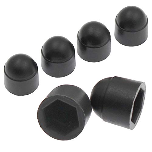 Zorfeter 25 Pcs Black M6 x 10mm Hex Head Bolt Covers Dome Plastic Bolt Caps Hexagonal Screw Cover Protection Caps - Image 5