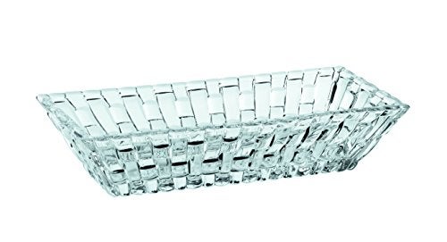 Nachtmann, Bossa Nova, Rectangular Serving Bowl, Set of 2, 6 Inch in Length, Rectangle, Glass Bowls for Kitchen, Clear Crystal Glass Dish for Side Dishes, Fruit, Dessert, Grapes, Snack Serving Plates - Image 4