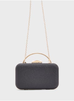 Khizana Floral Detail Diamante Clutch Bag  - Image 2