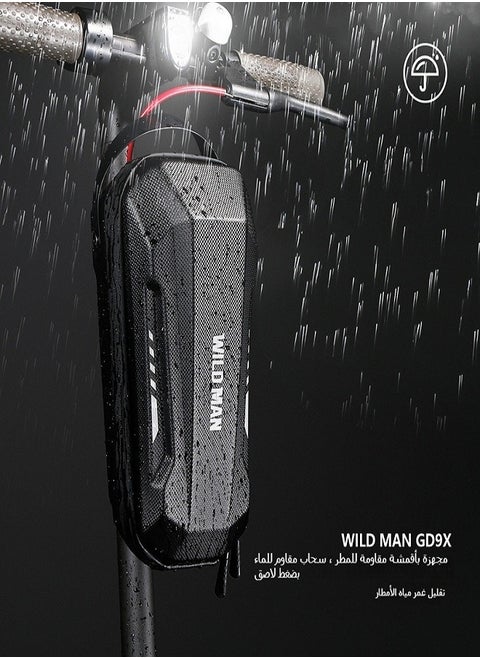 Electric Scooter EVA Hard Shell Quick Release Handlebar Bag | Foldable Electric Bicycle Front Bag