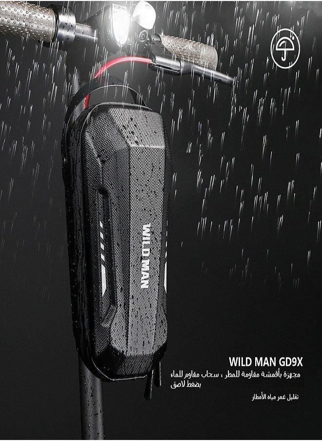 WILD MAN - Electric Scooter EVA Hard Shell Quick Release Handlebar Bag | Foldable Electric Bicycle Front Bag - Image 1