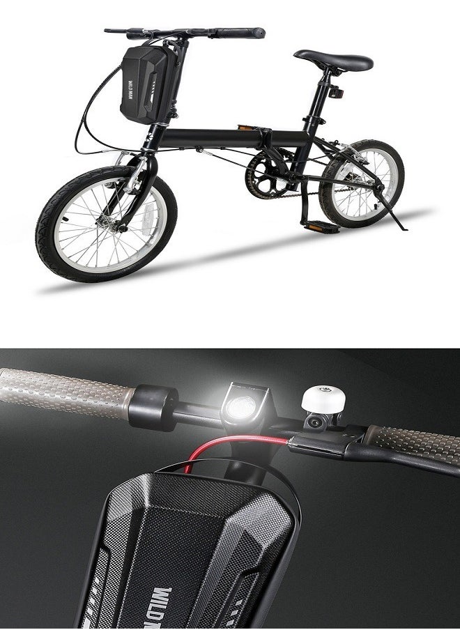 WILD MAN - Electric Scooter EVA Hard Shell Quick Release Handlebar Bag | Foldable Electric Bicycle Front Bag - Image 1