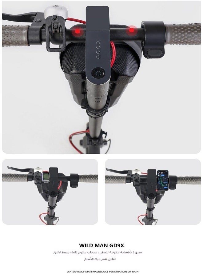 WILD MAN - Electric Scooter EVA Hard Shell Quick Release Handlebar Bag | Foldable Electric Bicycle Front Bag - Image 1