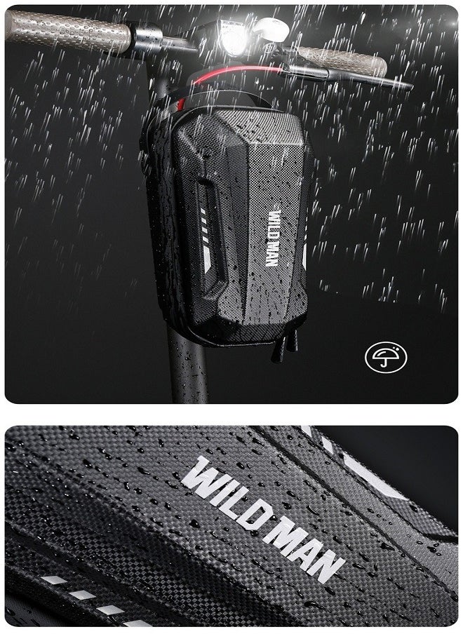 WILD MAN - Electric Scooter EVA Hard Shell Quick Release Handlebar Bag | Foldable Electric Bicycle Front Bag - Image 1