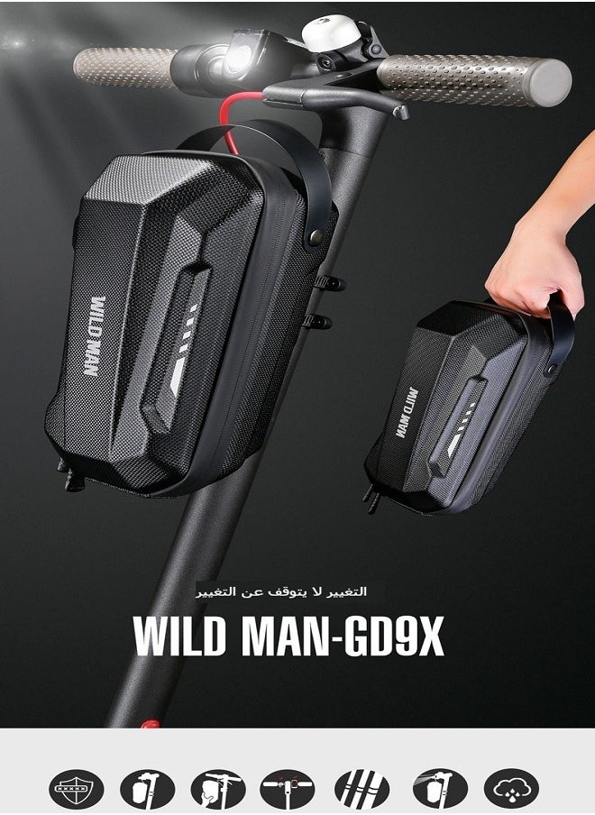 WILD MAN - Electric Scooter EVA Hard Shell Quick Release Handlebar Bag | Foldable Electric Bicycle Front Bag - Image 1