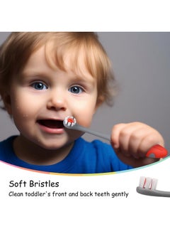 Mombella Mombella Ladybug Toddler Toothbrush for 2 Years+, Soft Red Dot Bristle Kids Toothbrush Age 2-4, Easy to Use, Oral Hygiene Care for Infant Teeth and Gums, Safe and Sturdy, 1pc  - Image 2