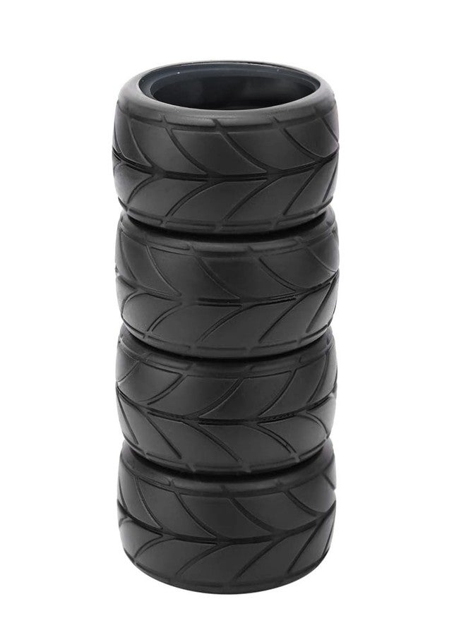 Chanjorlin 1/10 RC Rally Racing Touring Tires OD 65mm Soft Rubber On Road Tyres for 1:10 Street Car Tamiya TT01 TT02 XV01 TA06 A959 PTG2 HPI KYOSHO HSP PTG2 Traxxas RC Drift Wheels 4PCS - Image 3