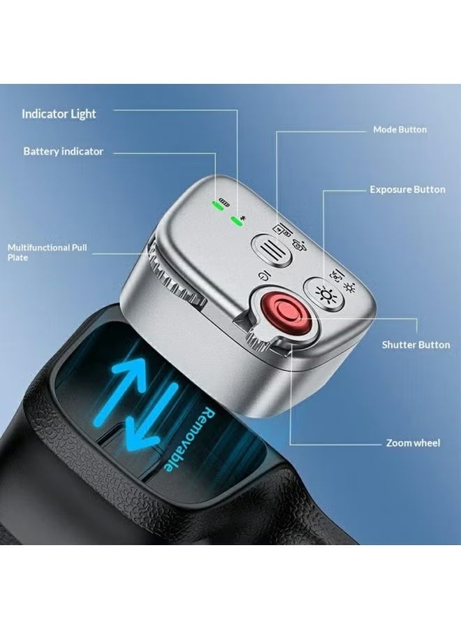 Yesido SF39 Magnetic Phone Camera Grip with Bluetooth Remote, Black - Image 3