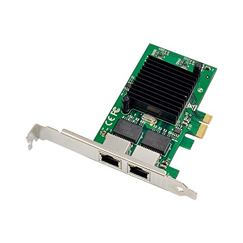 X-media بطاقة شبكة خادم X-MEDIA XM-NA3821 PCI-E 2-Port Dual 10/100/1000Mbps Ethernet PCI Express (PCIe x1) ، شريحة Intel 82575 ، مدعومة من Windows 11 و Linux - Image 2