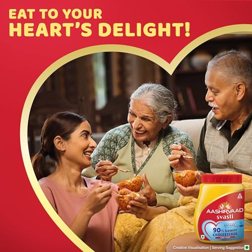 Aashirvaad Svasti 90% Lower Cholesterol Ghee | Cow Ghee with Rich Aroma | Helps Manage Cholesterol - 500ml - Image 4