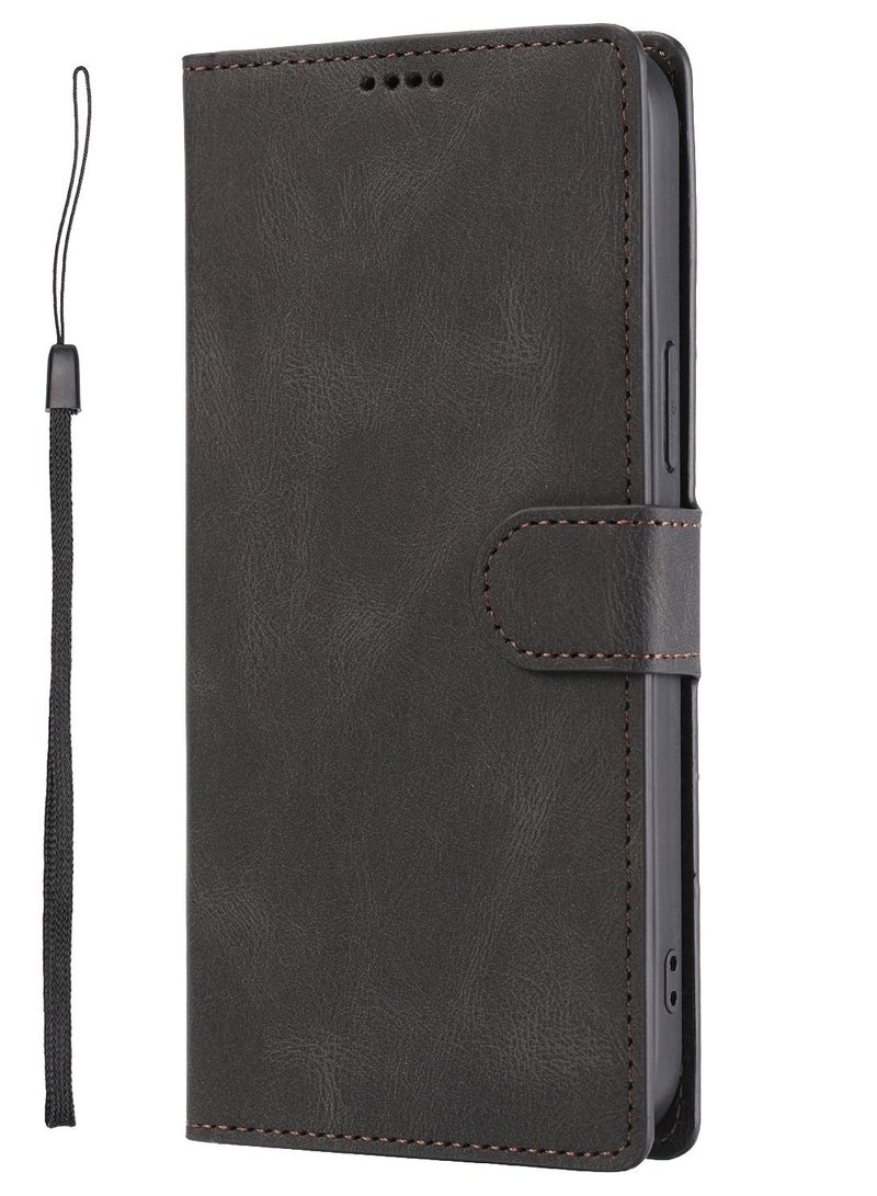 Suteni Flip Cover Leather Protective Hidden Card Slots Phone Case for iPhone - Image 1