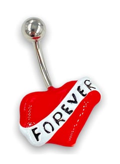 Stainless steel 316L love Forever belly ring
