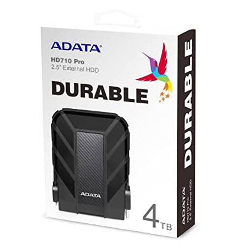 ADATA HD710 Pro 4TB USB 3.1 IP68 Waterproof/Shockproof/Dustproof Ruggedized External Hard Drive, Black (AHD710P-4TU31-CBK) - Image 4