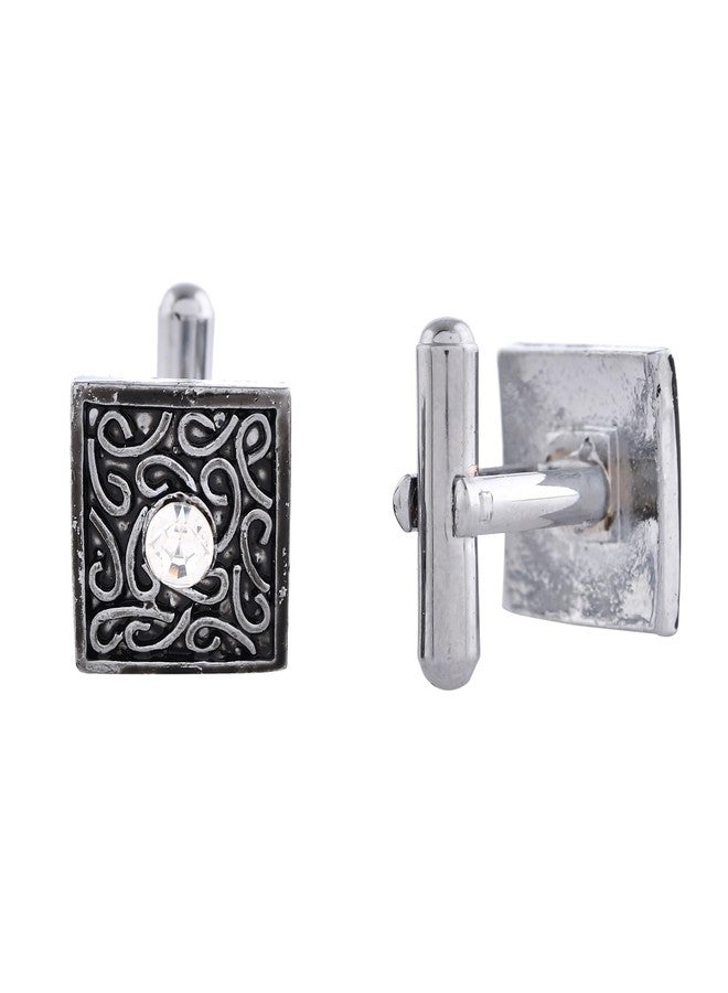 VOYLLA Dark Elegance Mens Cufflinks|Cufflinks For Men|Gift For Men|Formal|Chic|For Brother|For Lover - Image 5