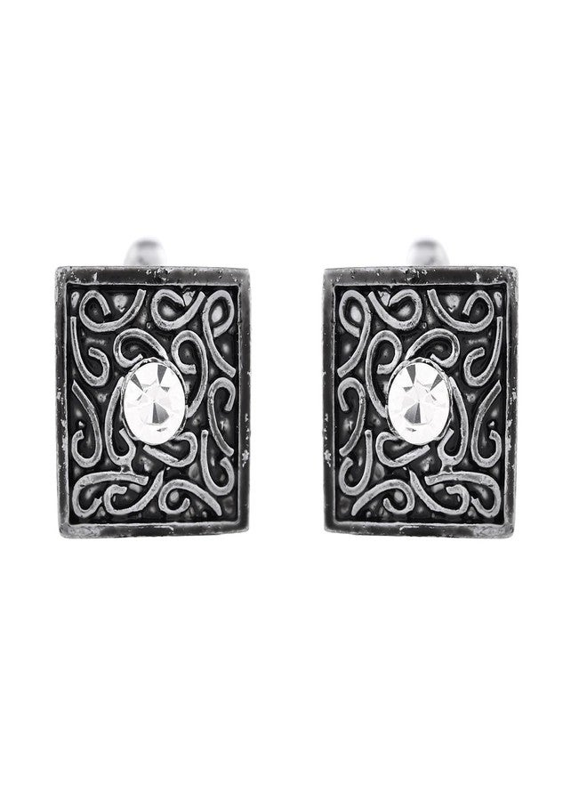 VOYLLA Dark Elegance Mens Cufflinks|Cufflinks For Men|Gift For Men|Formal|Chic|For Brother|For Lover - Image 4