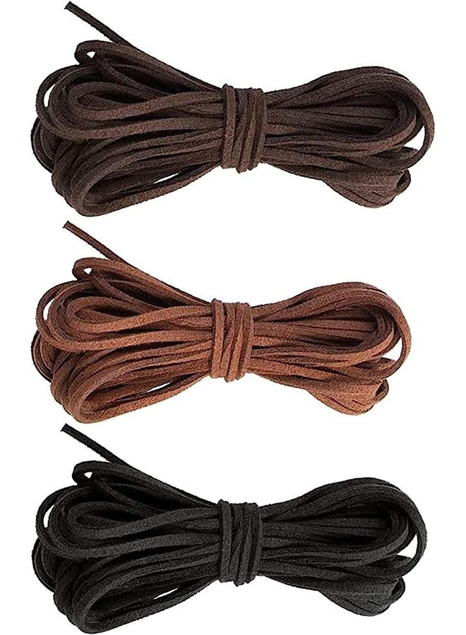 Suede Rope 10m Suede Cord Faux Leather Cord String Rope Thread Beading Thread Rope Flat Cord String Thread - Image 1