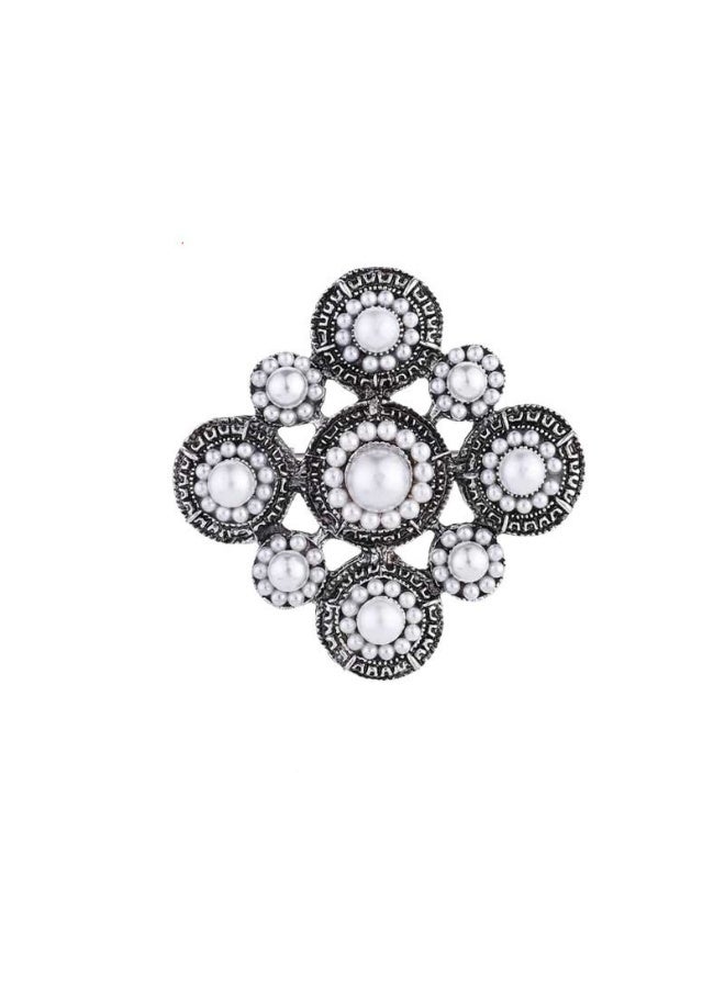 KUYING Retro Fashion Baroque Metal Brooch 