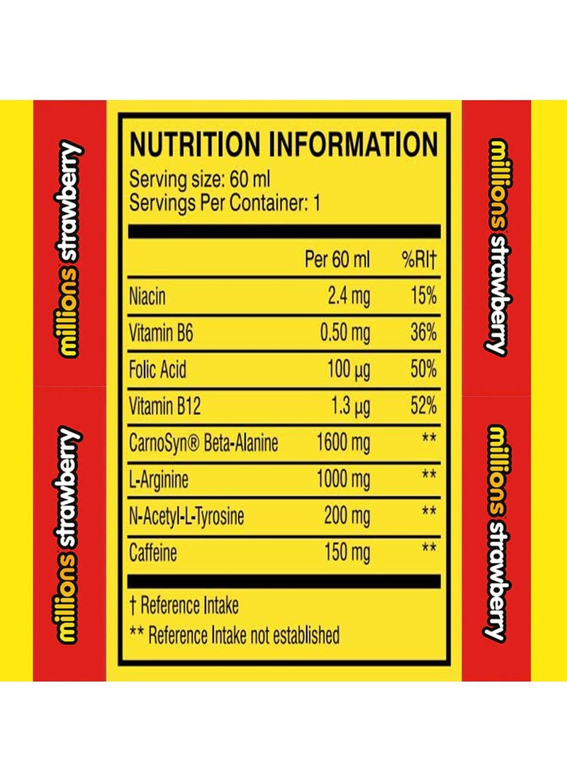 C4 Original Pre-Workout Shot 60ML Millions Strawberry - Image 2