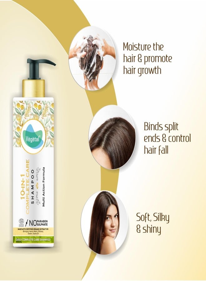Vegetal 10-in-1 Complete Care Shampoo, Paraben-Free, Daily Hair Care Formula (Pack of 7) 200 gm Each - Image 5