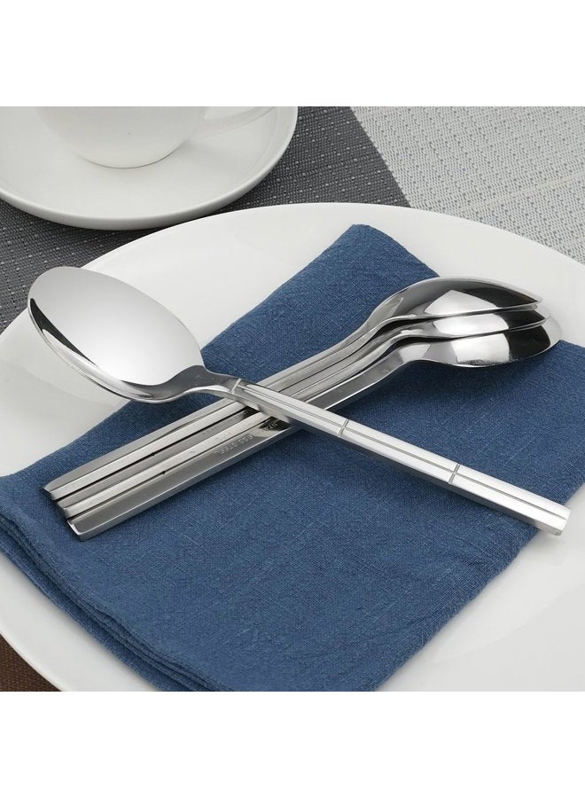 Lesbin 12-Piece Stainless Steel Dinner Spoons Table Spoons, 7.83-Inch - Image 5
